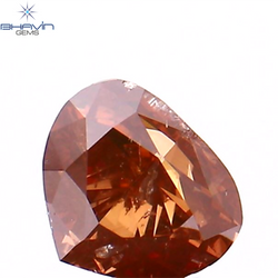 0.29 CT Heart Shape Enhanced Pink Color Natural Loose Diamond SI2 Clarity (4.25 MM)