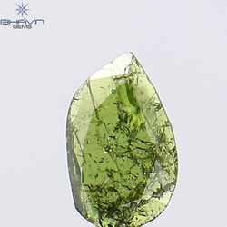 0.23 CT Pear Shape Natural Diamond Green Color I2 Clarity (6.27 MM)