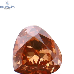 0.19 CT Heart Shape Enhanced Pink Color Natural Loose Diamond VS2 Clarity (3.78 MM)