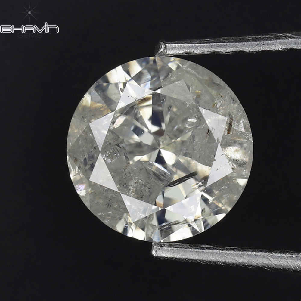 0.99 CT Round Shape Natural Loose Diamond White Color I3 Clarity (6.40 MM)