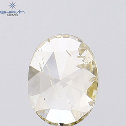 0.40 CT Oval Shape Natural Diamond Yellow Color SI2 Clarity (5.75 MM)