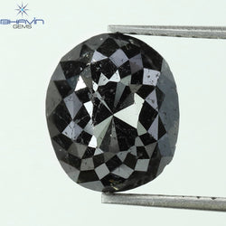 3.19 CT, Oval Shape Natural Loose Diamond Tited Black Color, Clarity I3 (9.32 MM)