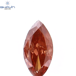 0.25 CT Marquise Shape Natural Diamond Pink Color I1 Clarity (6.14 MM)