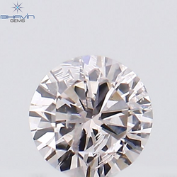 0.09 CT Round Shape Natural Diamond Pink Color SI2 Clarity (2.96 MM)