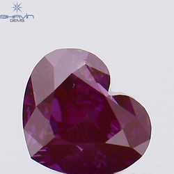 0.31 CT Heart Shape Pink Color Natural Loose Diamond SI1 Clarity (4.20 MM)