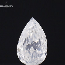 0.07 CT Pear Shape Natural Diamond White Color SI2 Clarity (3.47 MM)