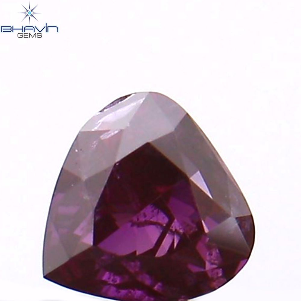0.27 CT ハート シェイプ ナチュラル ルース ダイヤモンド ピンク色 VS2 クラリティ (4.40 MM)
