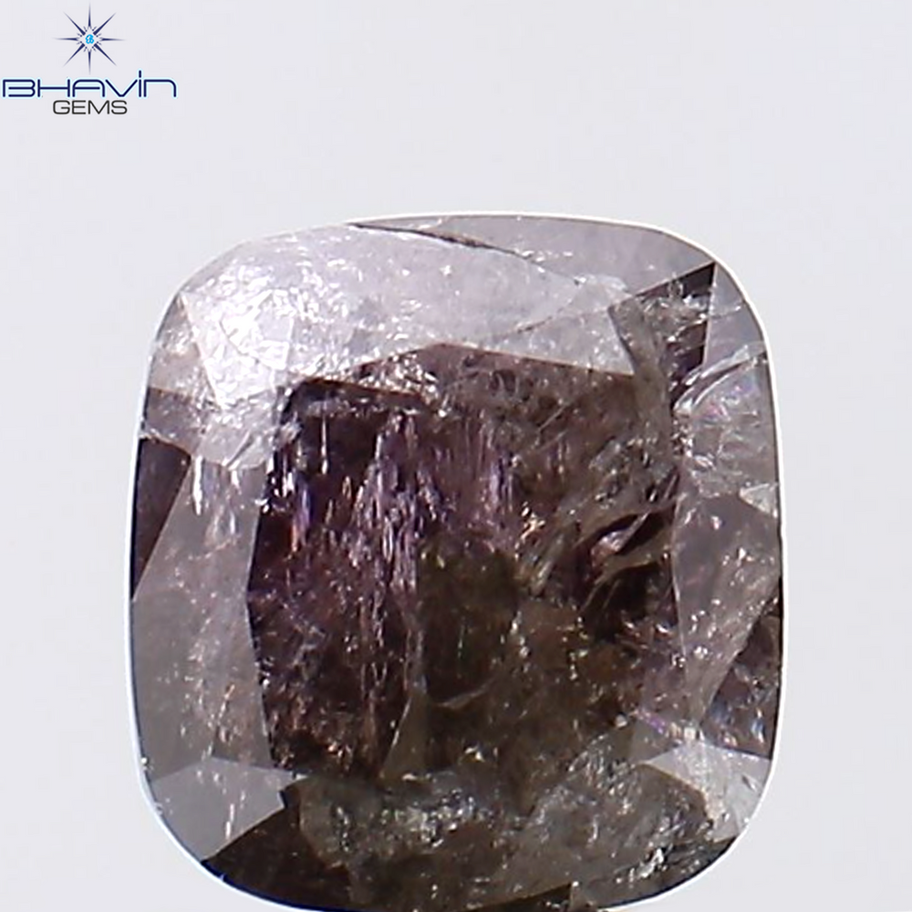 1.11 CT Cushion Shape Natural Diamond Pink Color I3 Clarity (5.75 MM)