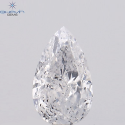 0.21 CT Pear Shape Natural Diamond White Color I1 Clarity (4.90 MM)