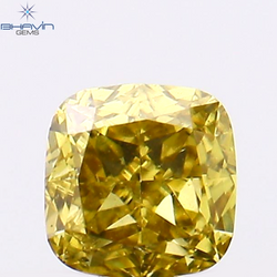 0.21 CT Cushion Shape Natural Loose Diamond Green Color VS1 Clarity (3.29 MM)