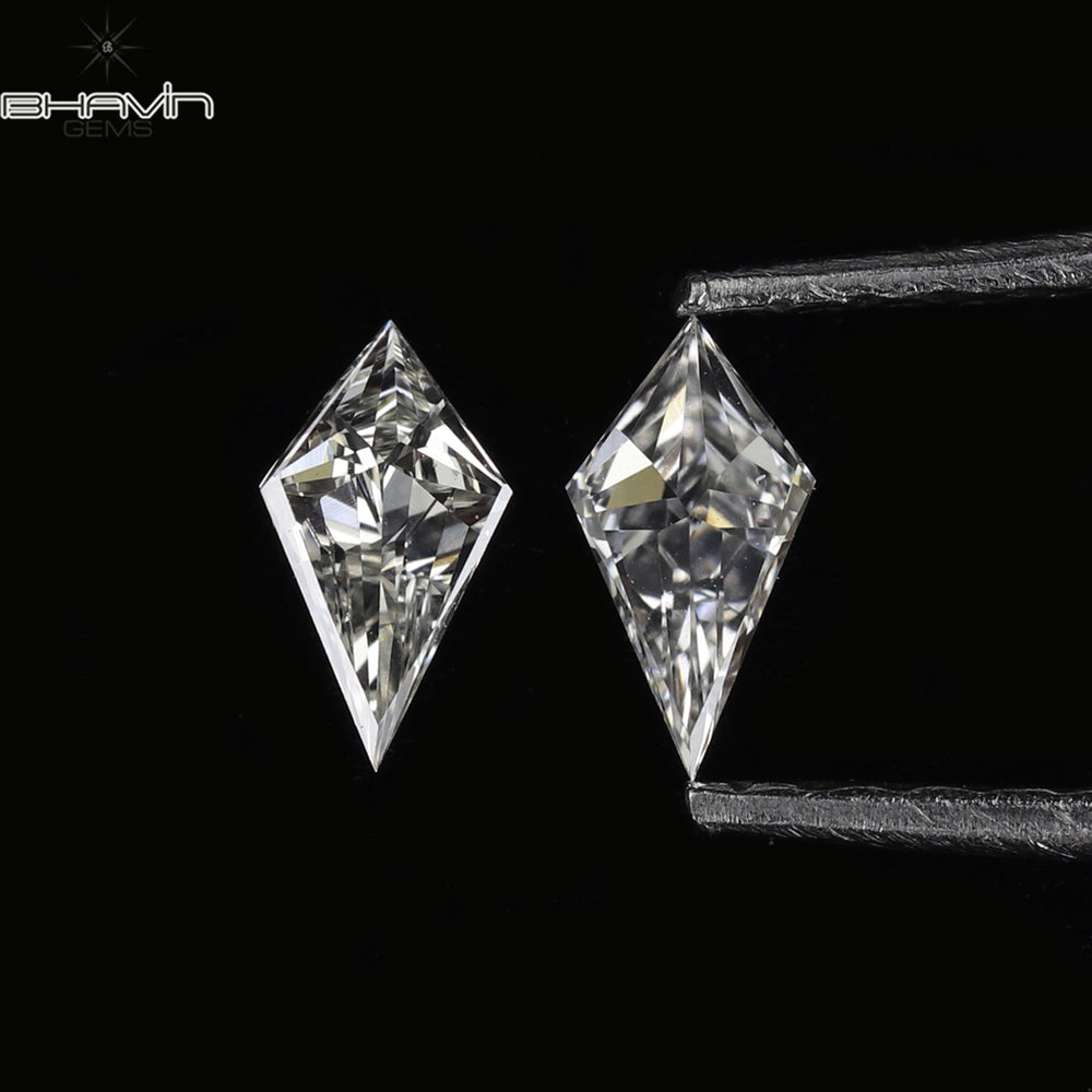 0.20 CT/2 Pcs Kite Shape White (G+) Color Natural Loose Diamond VS Clarity (5.00 MM)