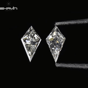 0.20 CT/2 Pcs Kite Shape White (G+) Color Natural Loose Diamond VS Clarity (5.00 MM)