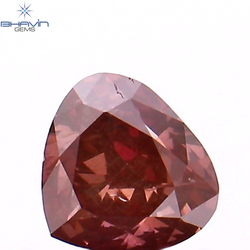 0.27 CT Heart Shape Enhanced Pink Color Natural Loose Diamond SI1 Clarity (4.20 MM)