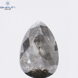 1.85 CT Pear Shape Natural Diamond Salt And Pepper Color I3 Clarity (9.12MM)