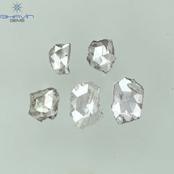 0.39 CT/5 Pcs Rosecut Polki Shape Natural Diamond Pink Color I2 Clarity (4.84 MM)