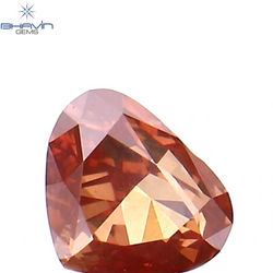 0.22 CT Heart Shape Enhanced Pink Color Natural Loose Diamond VS2 Clarity (3.89 MM)