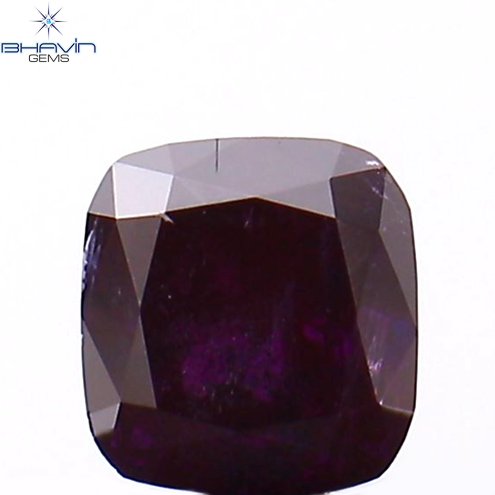0.07 CT クッション シェイプ ナチュラル ルース ダイヤモンド 強化ピンク色 VS2 クラリティ (2.36 MM)