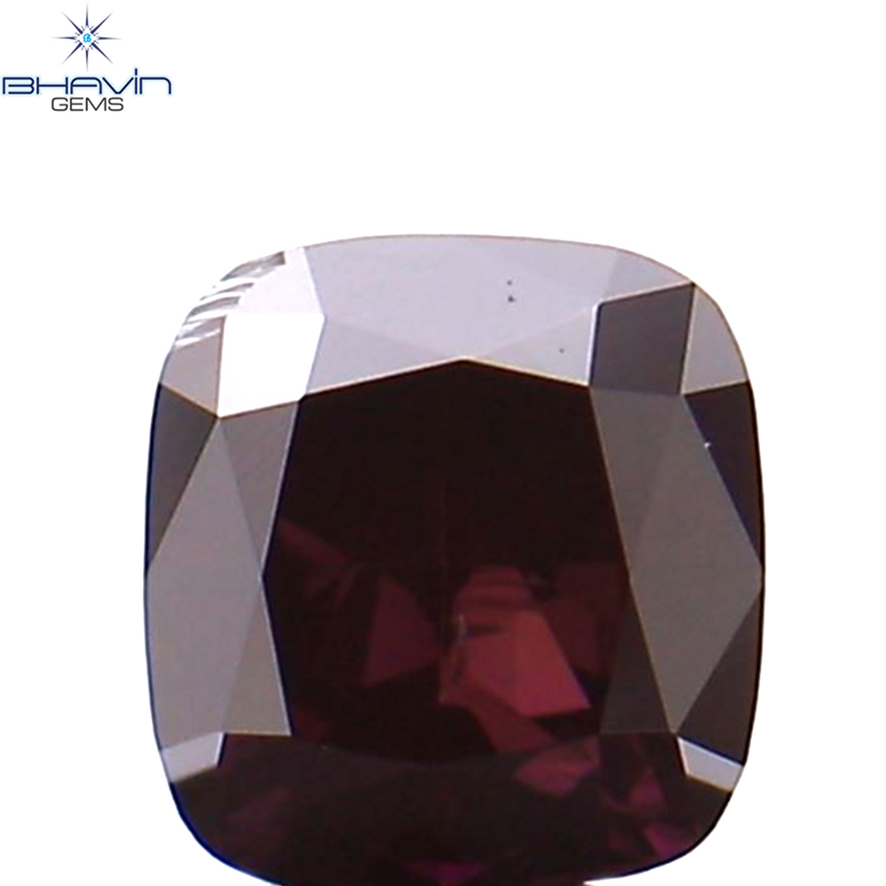 0.07 CT クッション シェイプ ナチュラル ルース ダイヤモンド 強化ピンク色 VS2 クラリティ (2.36 MM)