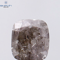 1.03 CT Cushion Shape Natural Diamond Pink Color I3 Clarity (6.00 MM)