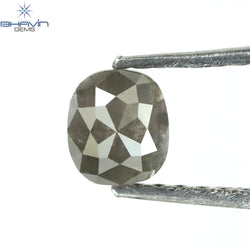 0.53 CT Oval Shape Natural Diamond Salt And Pepper Color I3 Clarity (4.77 MM)
