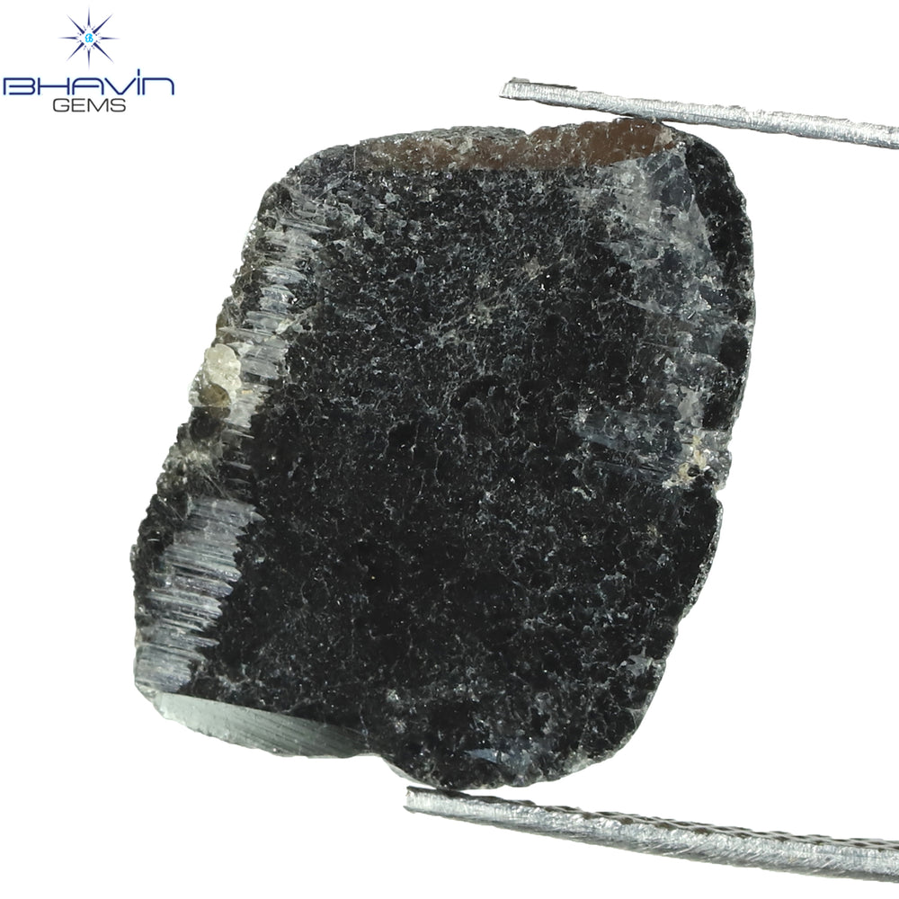 3.18 CT Slice Shape Natural Diamond Black Color I3 Clarity (16.64 MM)