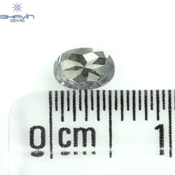 0.43 CT Oval Shape Natural Diamond Salt And Papper Color I3 Clarity (5.18 MM)