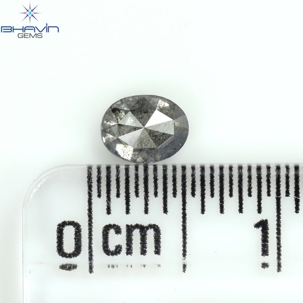 0.36 CT Oval Shape Natural Diamond Salt And Papper Color I3 Clarity (4.66 MM)