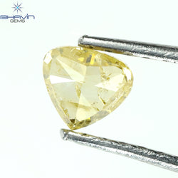 0.31 CT Heart Shape Natural Diamond Orange Color I2 Clarity (4.38 MM)