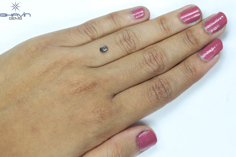0.36 CT Oval Shape Natural Diamond Salt And Papper Color I3 Clarity (4.66 MM)