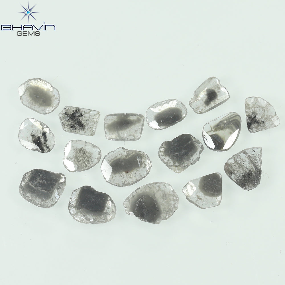 1.83 CT Slice Diamond Salt And Pepper Color Clarity I3 (5.85 MM)