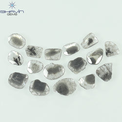 1.83 CT Slice Diamond Salt And Pepper Color Clarity I3 (5.85 MM)