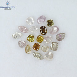 2.50 CT/19 Pcs Mix Shape Natural Diamond Pink Color I2 Clarity (4.75 MM)