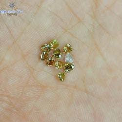 0.76 CT/10 Pcs Heart Shape Natural Diamond Mix Color SI Clarity (2.65 MM)