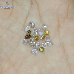 2.50 CT/19 Pcs Mix Shape Natural Diamond Pink Color I2 Clarity (4.75 MM)