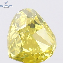 0.09 CT Heart Shape Natural Diamond Yellow Color VS1 Clarity (2.83 MM)