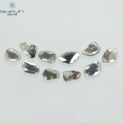 3.94 CT Slice Diamond Salt And Pepper Color Clarity I3 (9.64 MM)