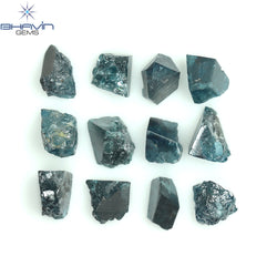 8.43 CT/27 PCS Blue Color Rough Diamond Natural loose Diamond I3 Clarity (3.77 MM)