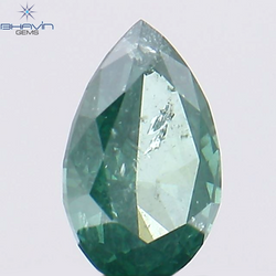 0.18 Pear Shape Natural Diamond Blue Color I1 Clarity (4.56 MM)