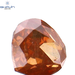 0.22 CT Heart Shape Enhanced Pink Color Natural Loose Diamond SI2 Clarity (3.42 MM)