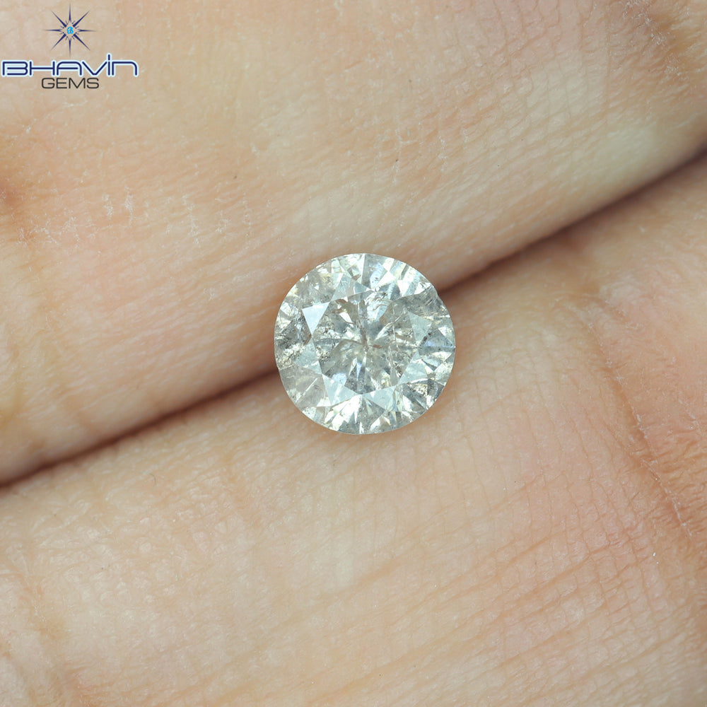 0.43 CT Round Shape Natural Diamond White Color I3 Clarity (4.07 MM)