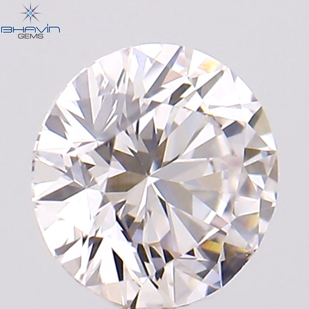 0.20 CT Round Shape Natural Diamond Pink Color VS1 Clarity (3.80 MM)