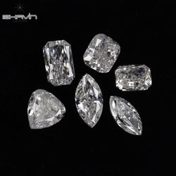 0.40 CT/ 6 Pcs Mix Shape Natural Diamond White Color SI2 Clarity (3.06 MM)