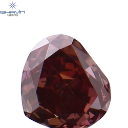 0.24 CT Heart Shape Enhanced Pink Color Natural Loose Diamond VS1 Clarity (3.73 MM)