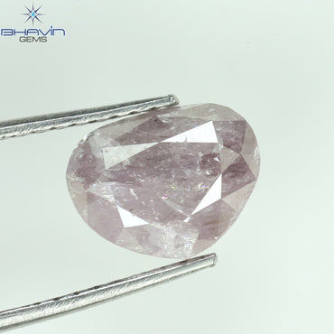 2.29 CT Heart Diamond Pink Color Natural Loose Diamond I3 Clarity (8.50 MM)
