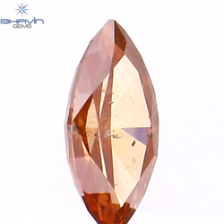 0.31 CT Marquise Shape Natural Diamond Pink Color SI2 Clarity (6.59 MM)