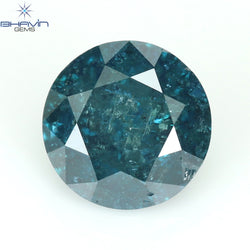 0.81 CT Round Diamond Natural Diamond Blue Color I3 Clarity (5.88 MM)