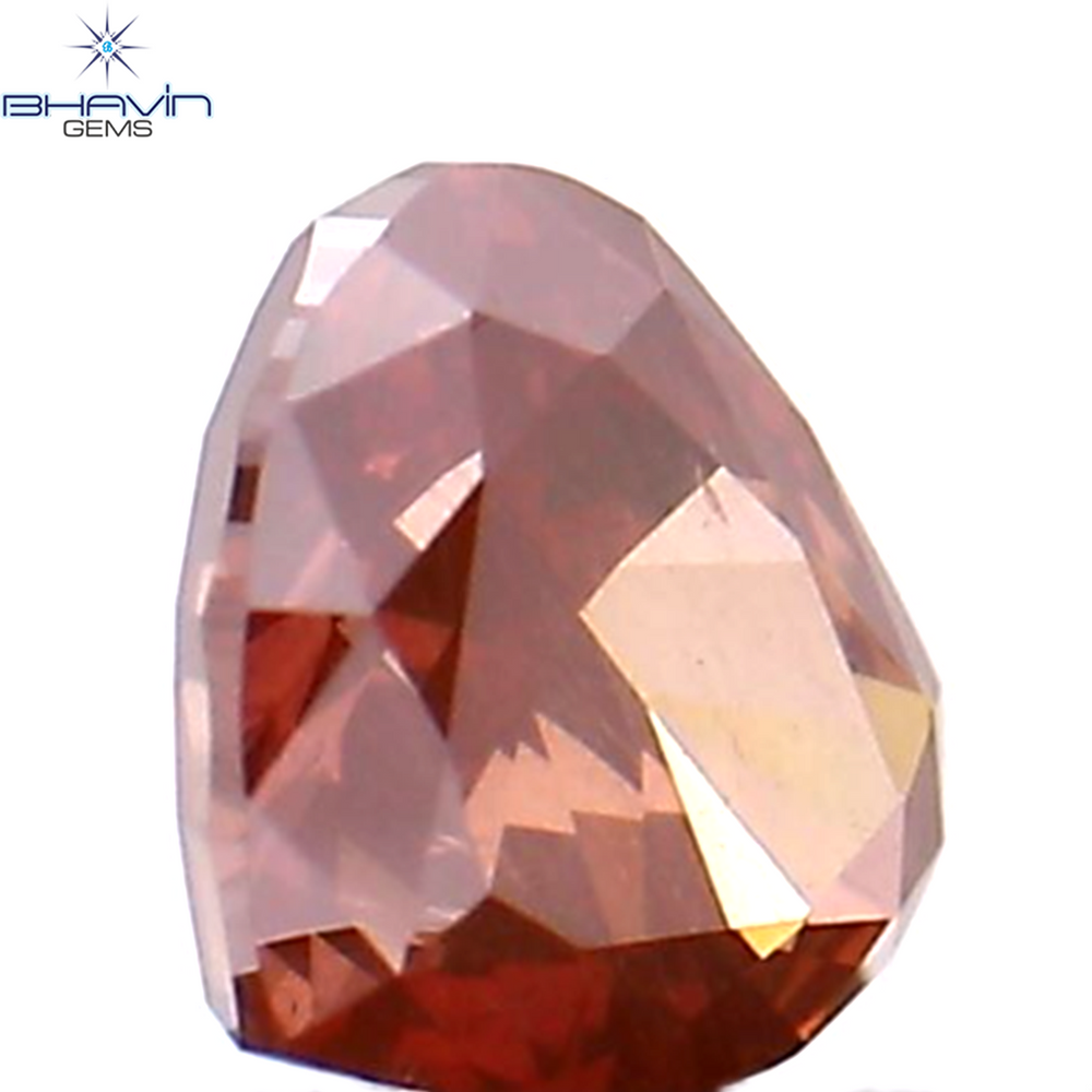 0.19 CT Heart Shape Enhanced Pink Color Natural Loose Diamond VS2 Clarity (3.68 MM)