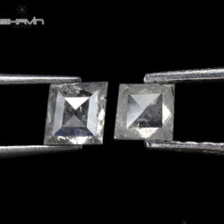 0.40 CT/2 PCS Hexagon Shape Natural Loose Diamond White Color I3 Clarity (3.32 MM)