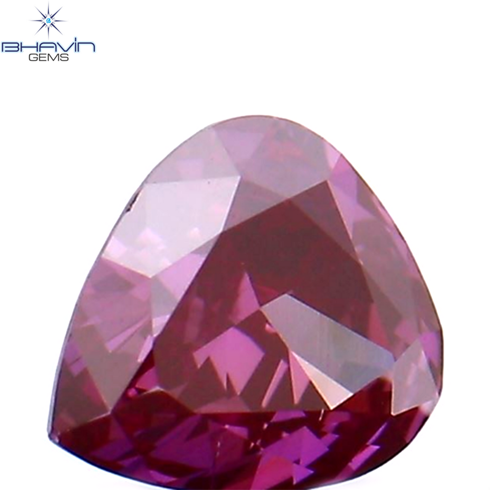 0.15 CT Heart Shape Enhanced Pink Color Natural Loose Diamond VS1 Clarity (3.71 MM)