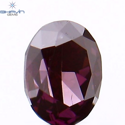 0.12 CT オーバルシェイプ ナチュラル ダイヤモンド 強化ピンク色 VS1 クラリティ (3.40 MM)